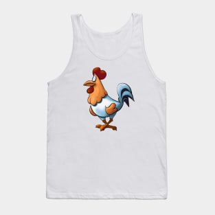 Cute Rooster Drawing Tank Top